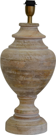 Braxton Lampfot White wash 22cm