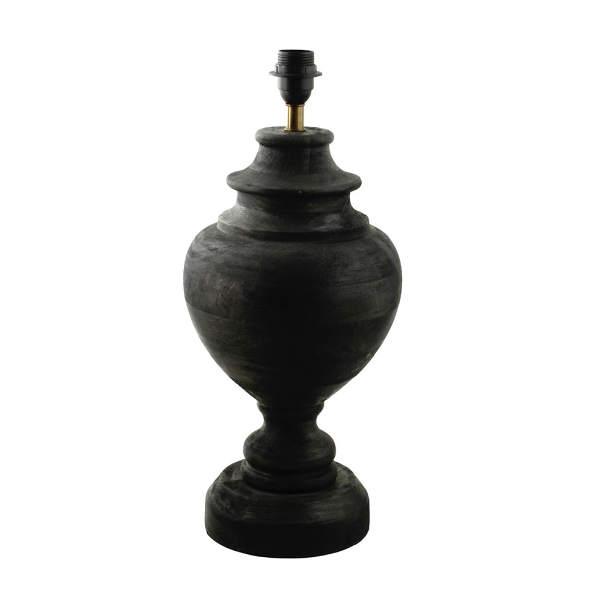 Hallbergs Belysning Braxton Lampfot Antik svart 22cm