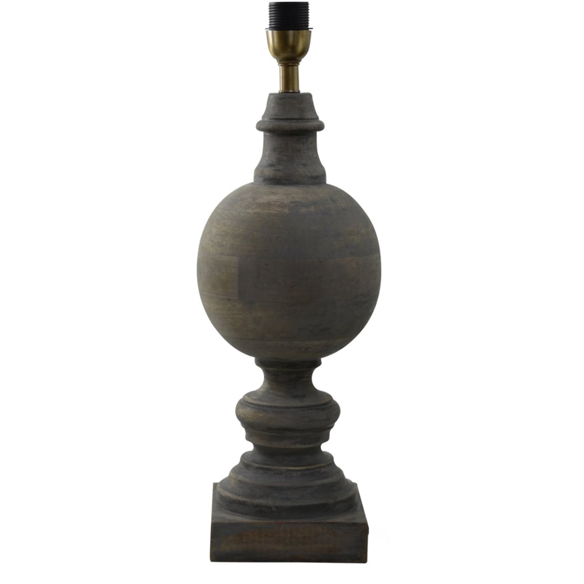 Hallbergs Belysning Percy Lampfot Vintage grey 15cm