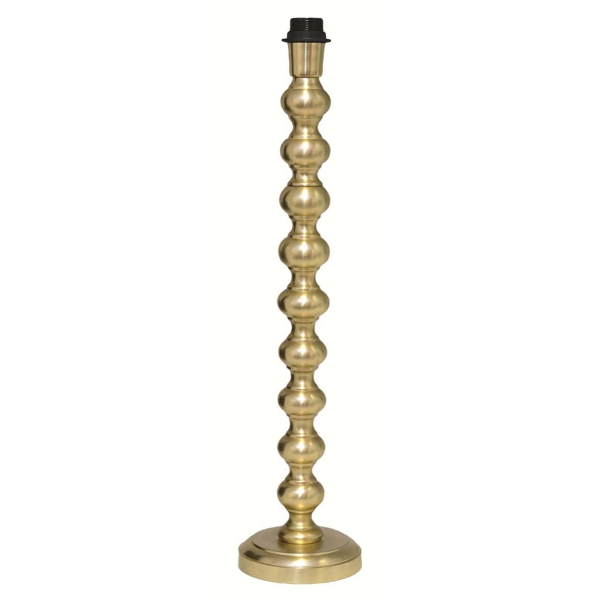 Hallbergs Belysning Ritz Lampfot H&ouml;g Borstad m&auml;ssing 15cm