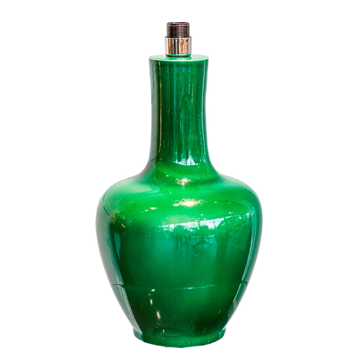 Hallbergs Belysning Dilbar Lampfot M&ouml;rkgr&ouml;n 27cm