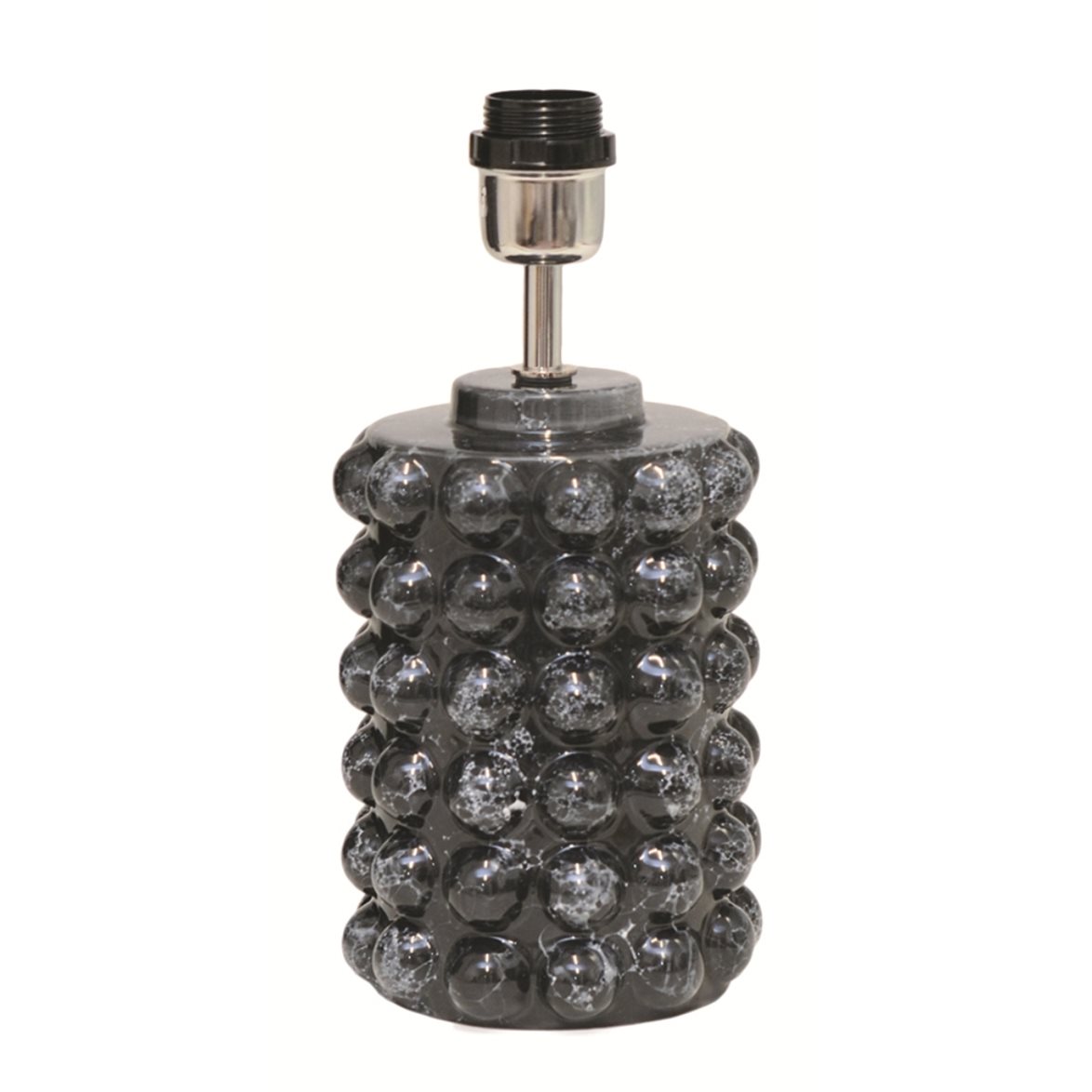 Hallbergs Belysning Bubbels Lampfot S Black marble 15cm