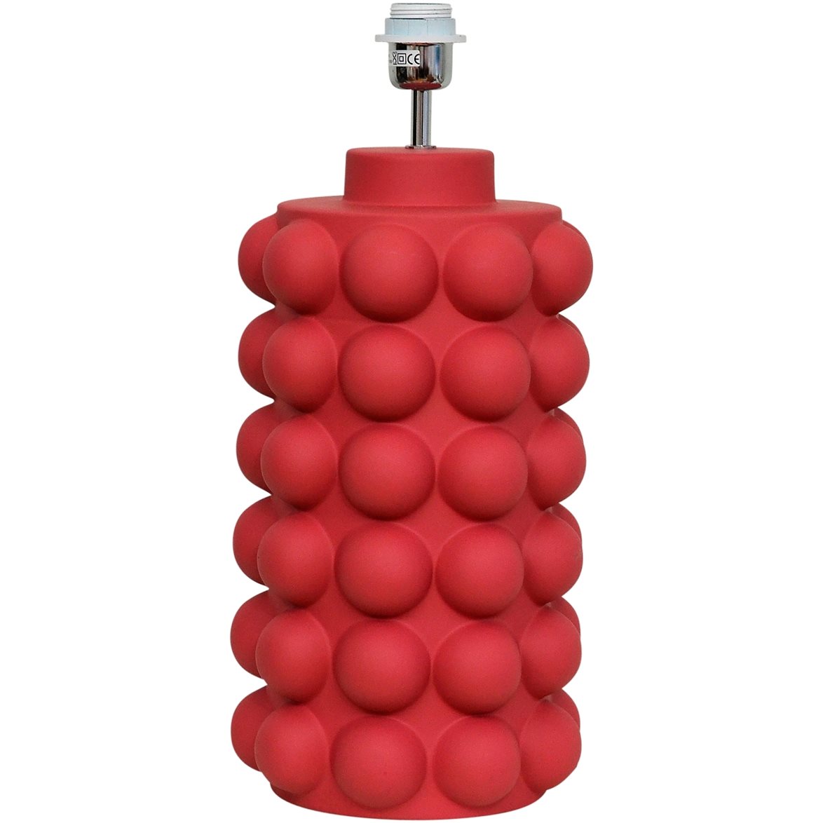 Hallbergs Belysning Bubbels Lampfot L Welcoming red 23cm | Inomhusbelysning - Bordslampor - Lampfötter | Lampspecialisterna