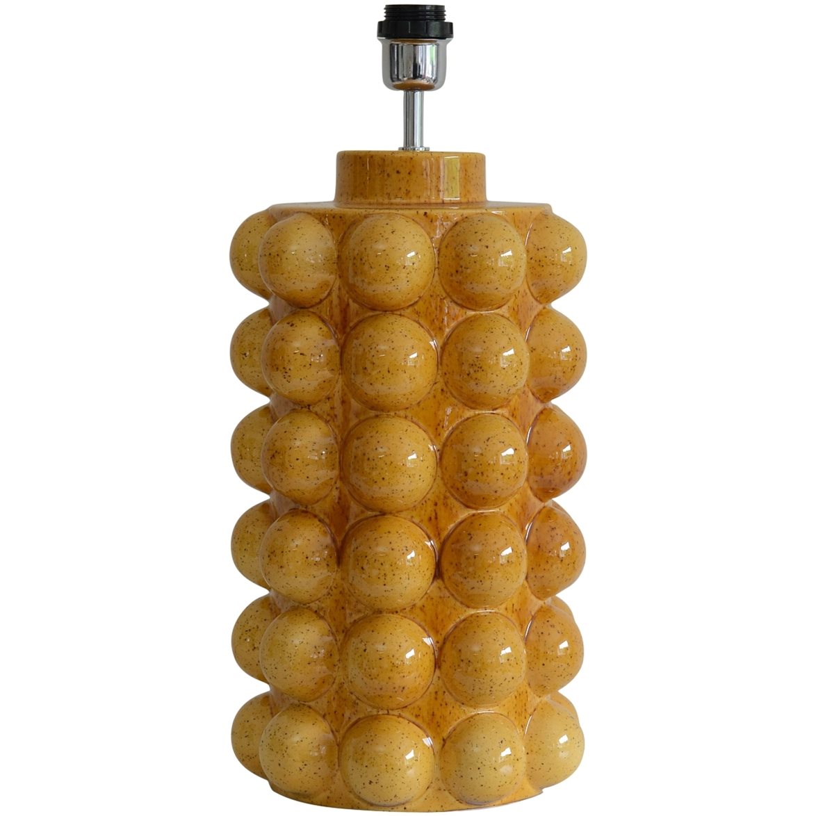 Hallbergs Belysning Bubbels Lampfot L Mustard 23cm | Inomhusbelysning - Bordslampor - Lampfötter | Lampspecialisterna