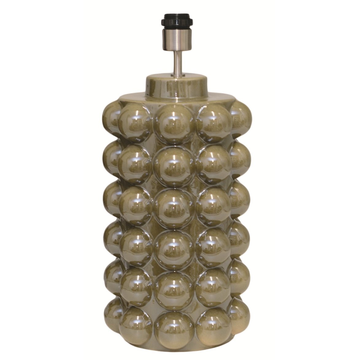 Hallbergs Belysning Bubbels Lampfot Olive green 23cm