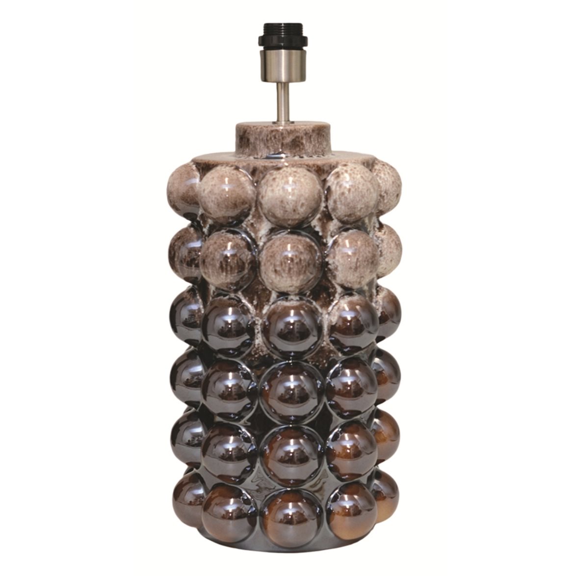 Hallbergs Belysning Bubbels Lampfot L Chocolate fudge 23cm | Inomhusbelysning - Bordslampor - Lampfötter | Lampspecialisterna