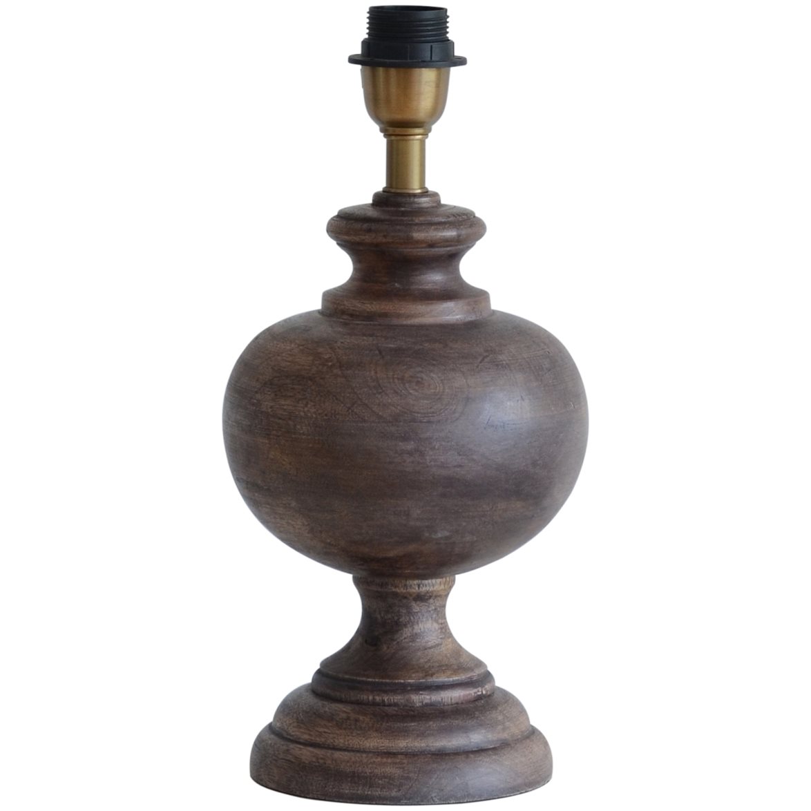 Hallbergs Belysning Clark Lampfot Brun 14cm | Inomhusbelysning - Bordslampor - Lampfötter | Lampspecialisterna