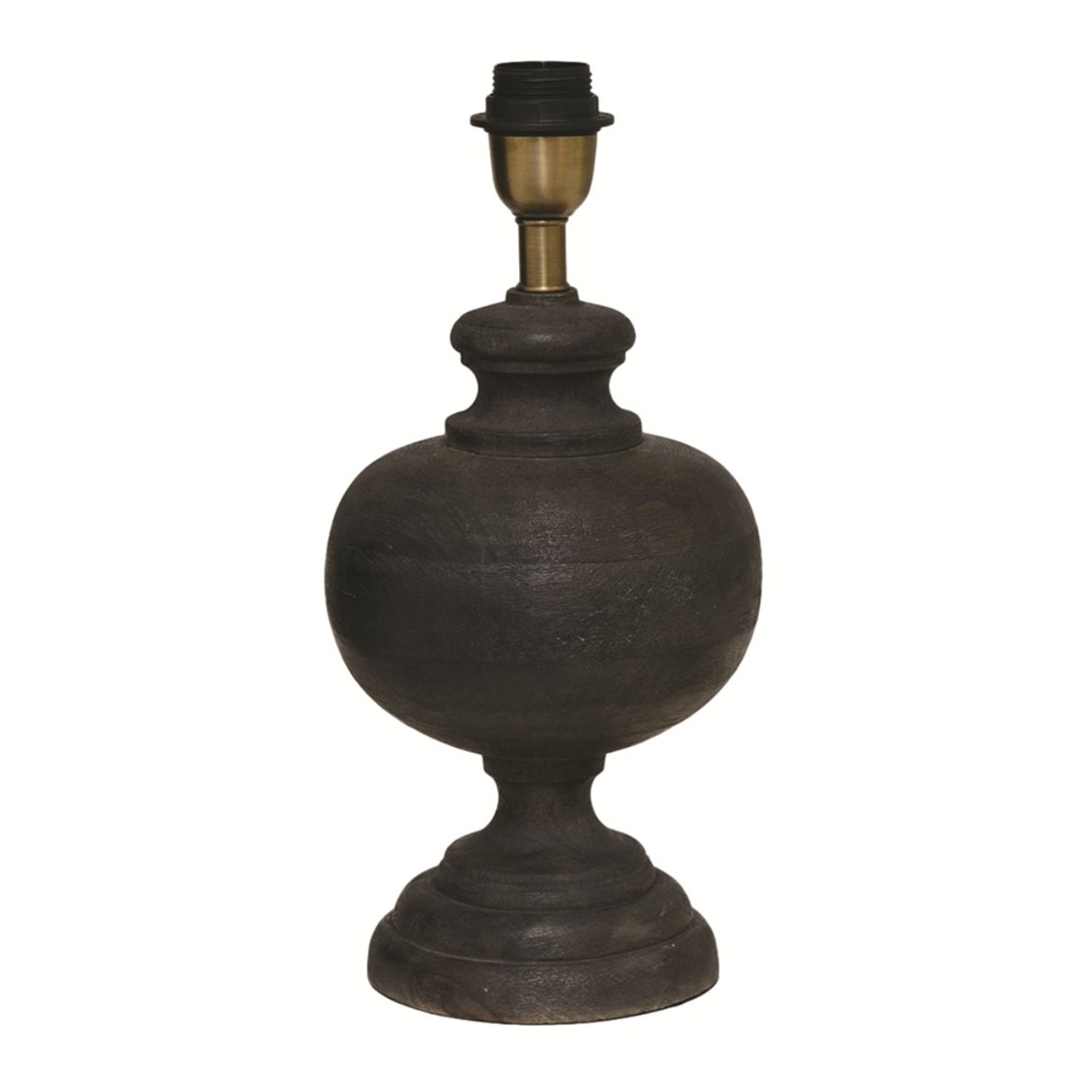 Hallbergs Belysning Clark Lampfot Antik svart 14cm