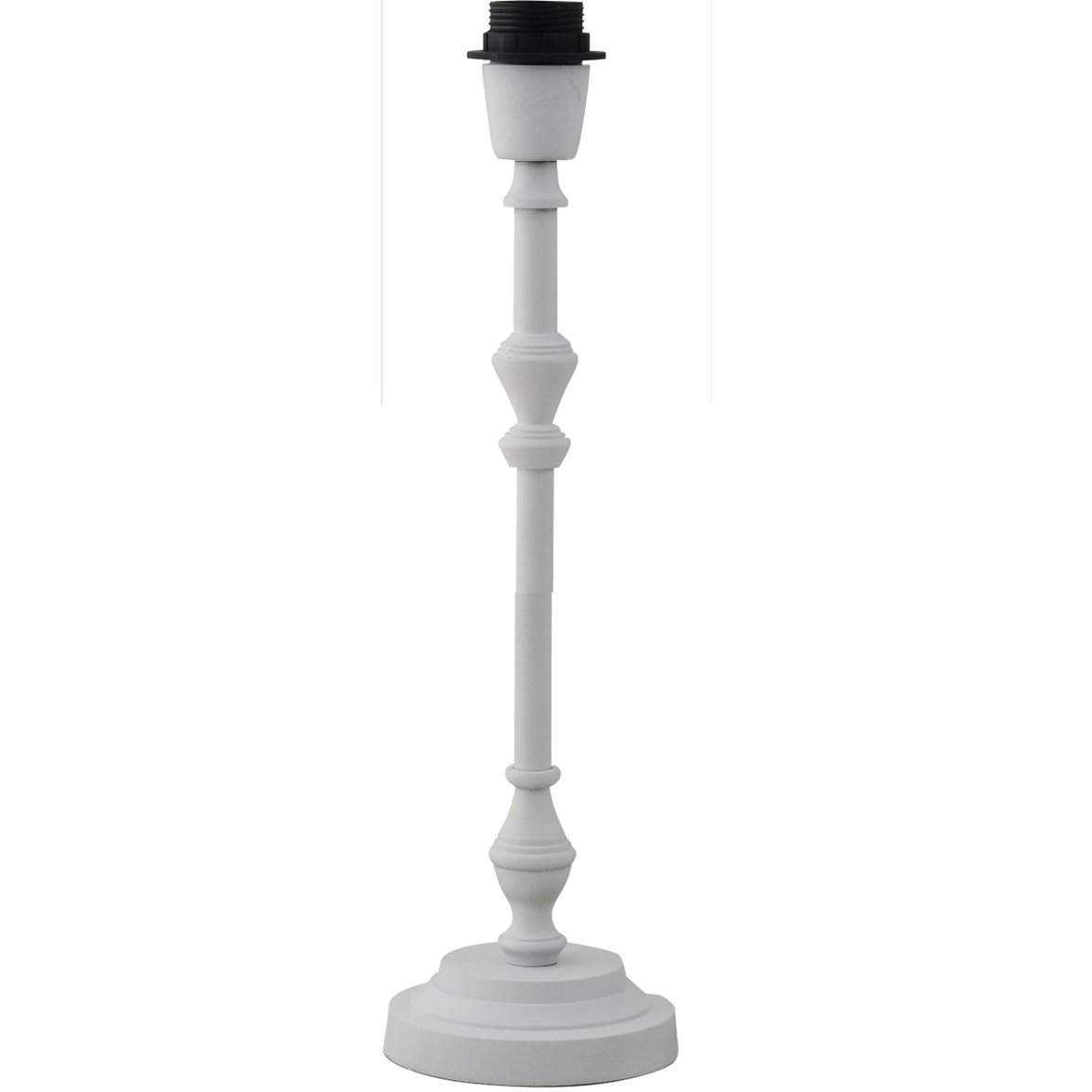 Hallbergs Belysning Nelly Lampfot L&aring;g Vit 10cm