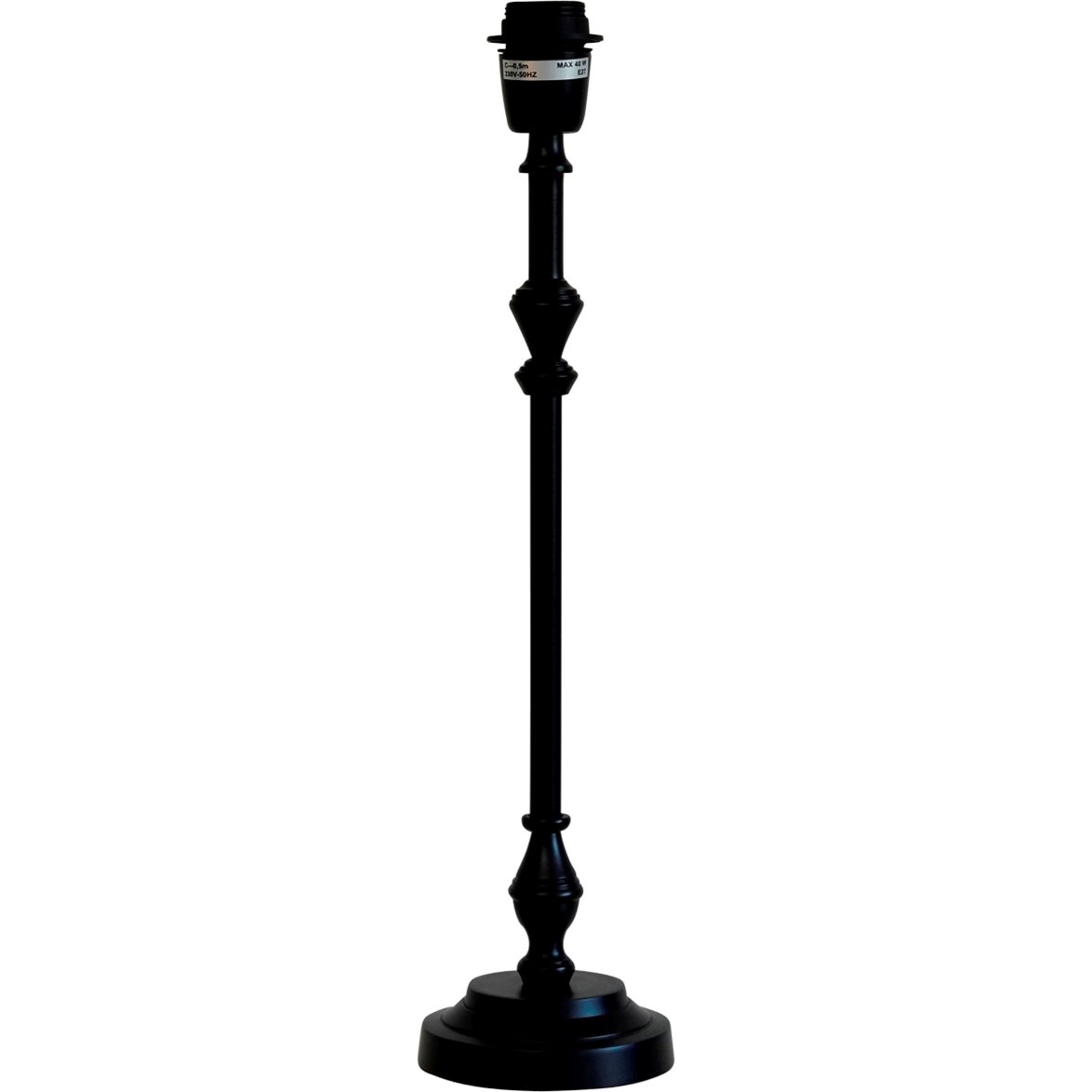 Hallbergs Belysning Nelly Lampfot Mellan Svart 12,5cm