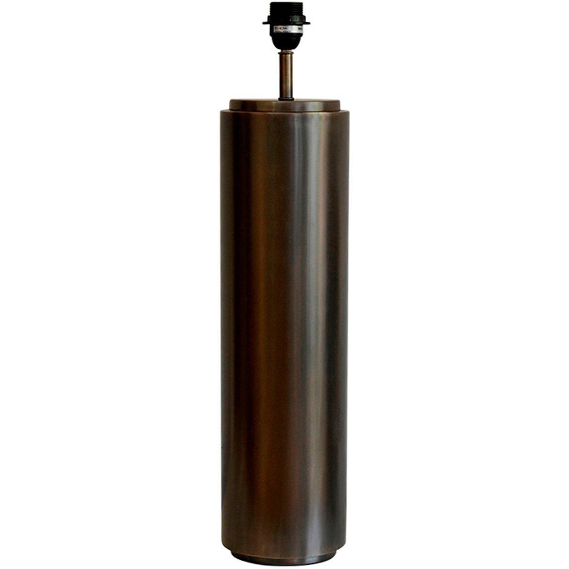 Hallbergs Belysning Cylindrica Lampfot Large Antik silver 15/15cm | Inomhusbelysning - Bordslampor - Lampfötter | Lampspecialisterna