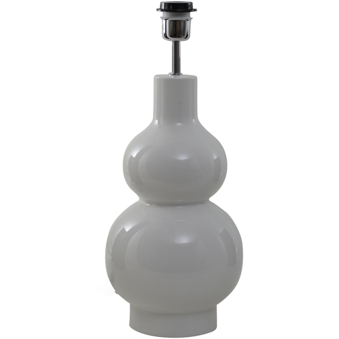 Hallbergs Belysning Verdi Lampfot Glossy White 19cm