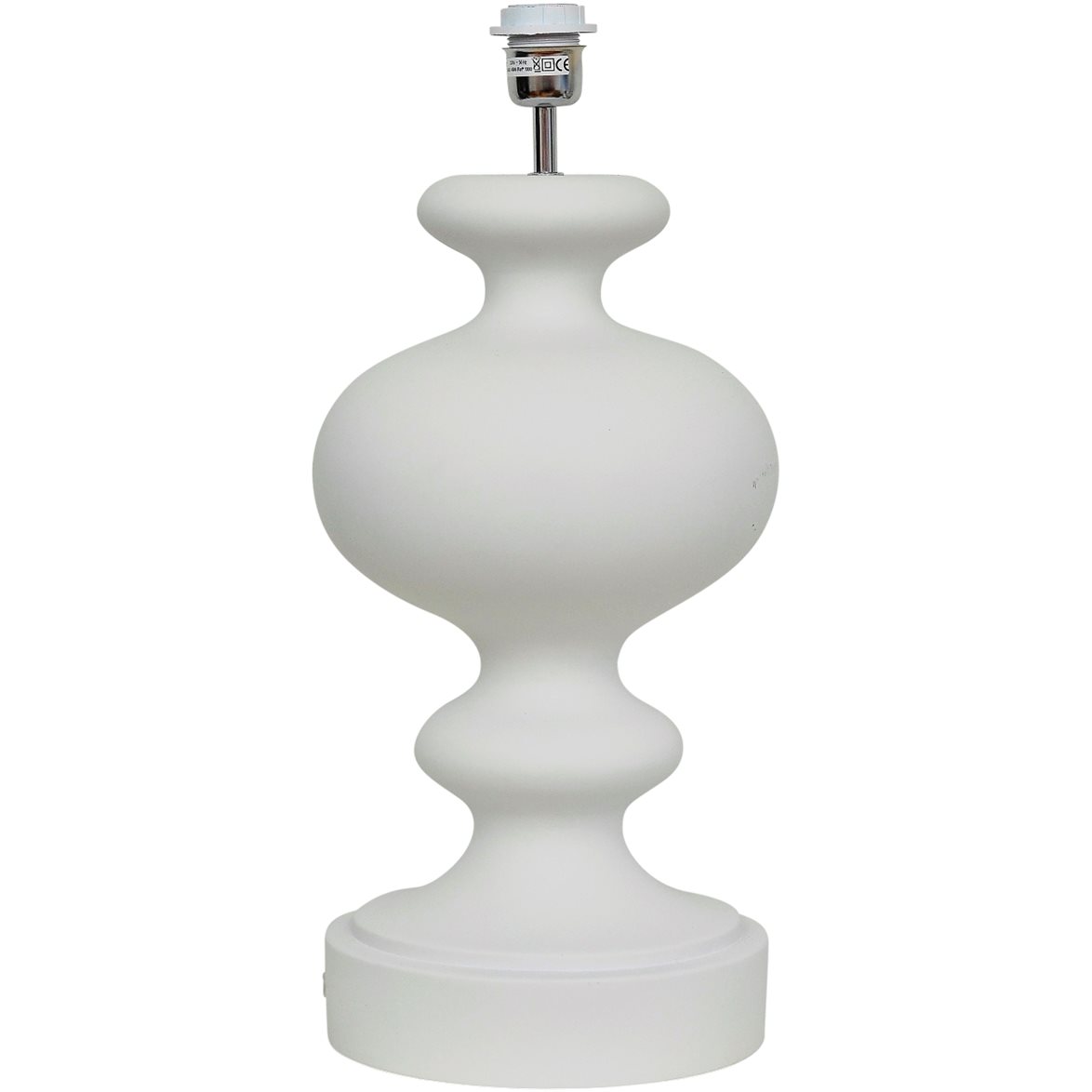 Hallbergs Belysning Signature Lampfot White matted 24cm | Inomhusbelysning - Bordslampor - Lampfötter | Lampspecialisterna