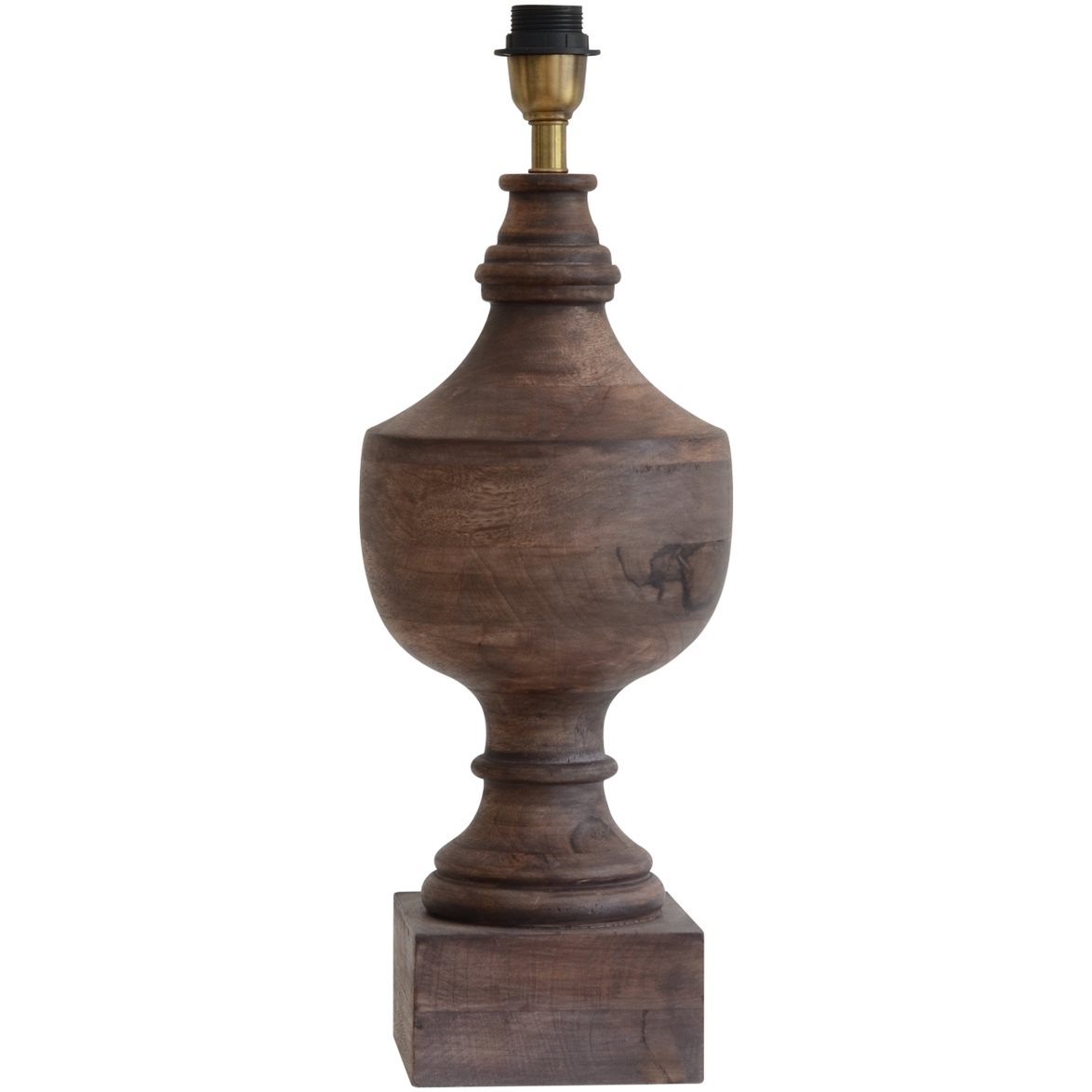 Hallbergs Belysning Nomad Lampfot Brun 15cm | Inomhusbelysning - Bordslampor - Lampfötter | Lampspecialisterna