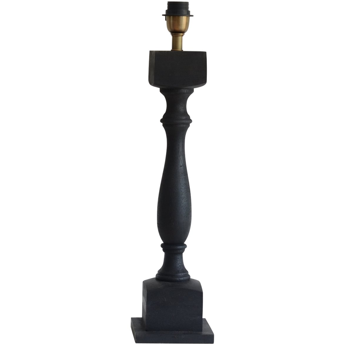 Hallbergs Belysning Newcastle Lampfot Antik Svart 14cm