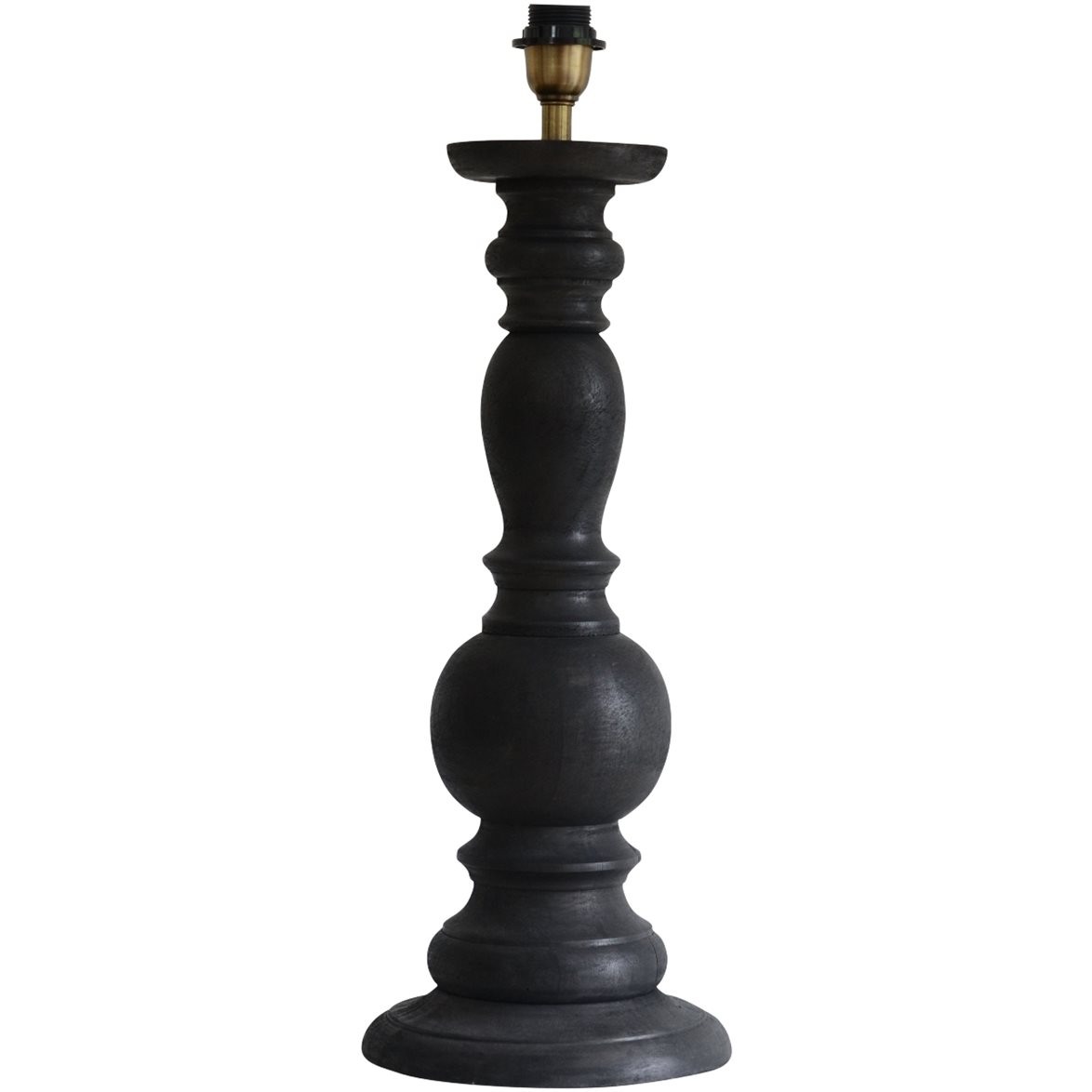 Hallbergs Belysning Liverpool Lampfot Antik Svart 14cm | Inomhusbelysning - Bordslampor - Lampfötter | Lampspecialisterna
