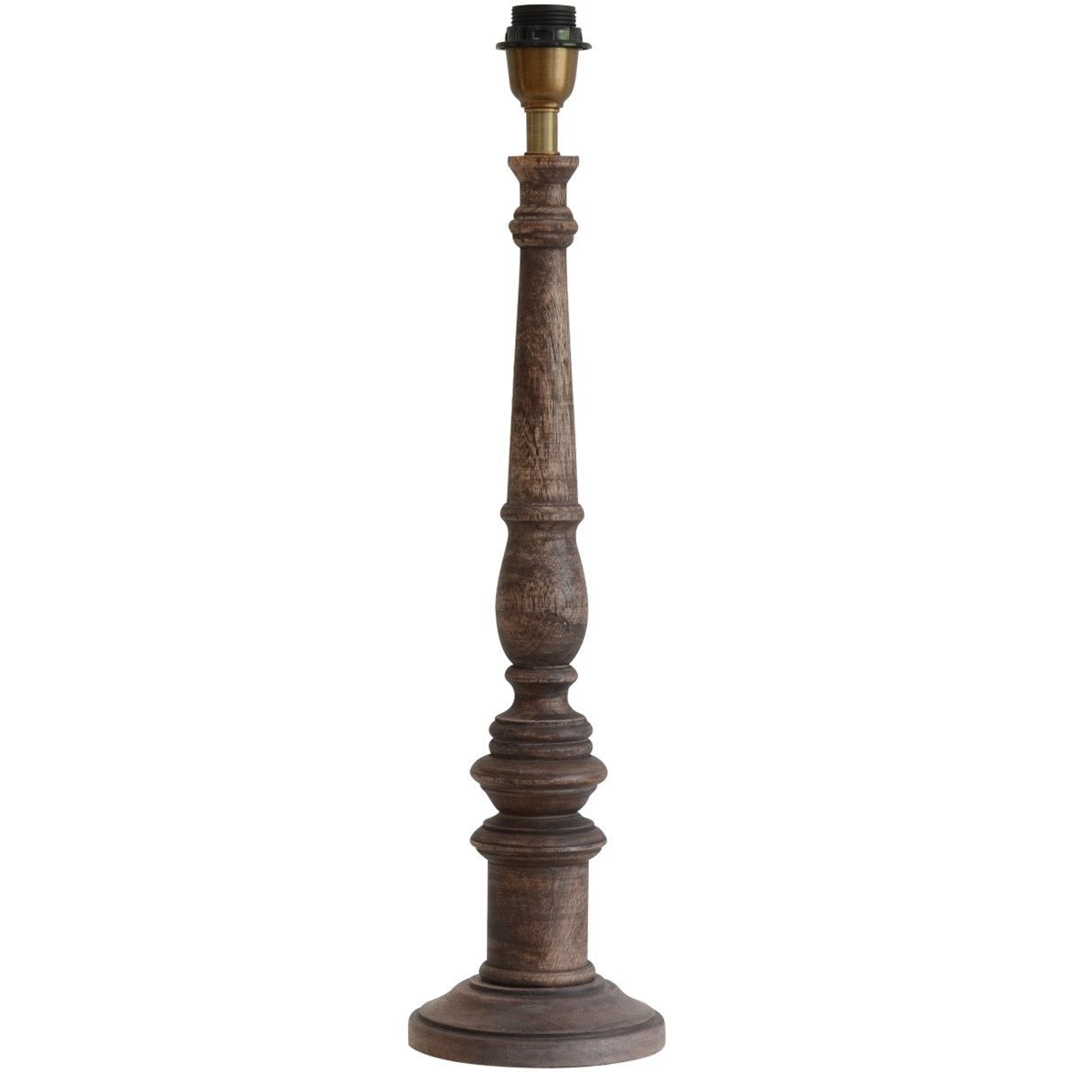 Hallbergs Belysning Oxford Lampfot H&ouml;g Brun 15,5cm