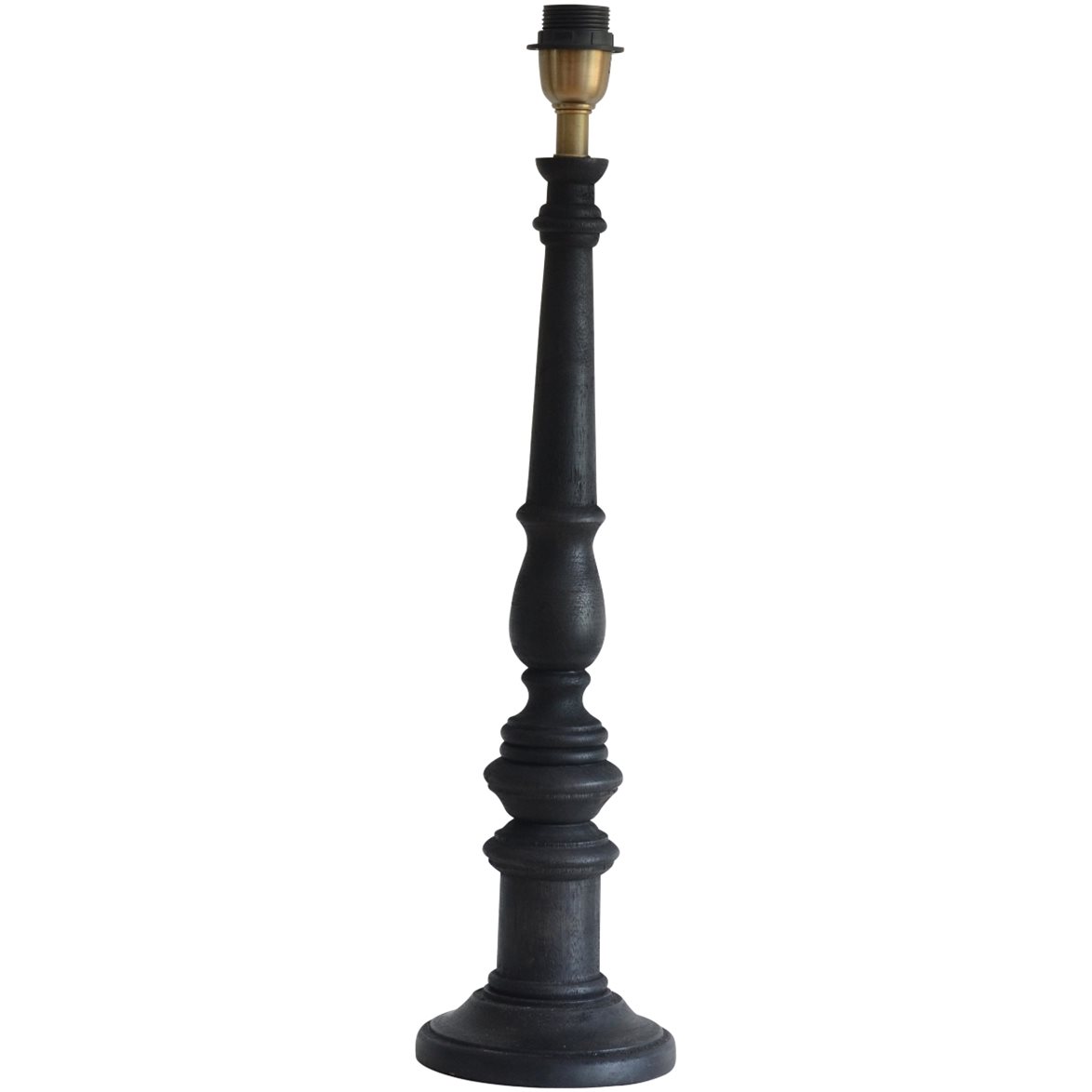 Hallbergs Belysning Oxford Lampfot Hög Antik Svart 15,5cm | Inomhusbelysning - Bordslampor - Lampfötter | Lampspecialisterna