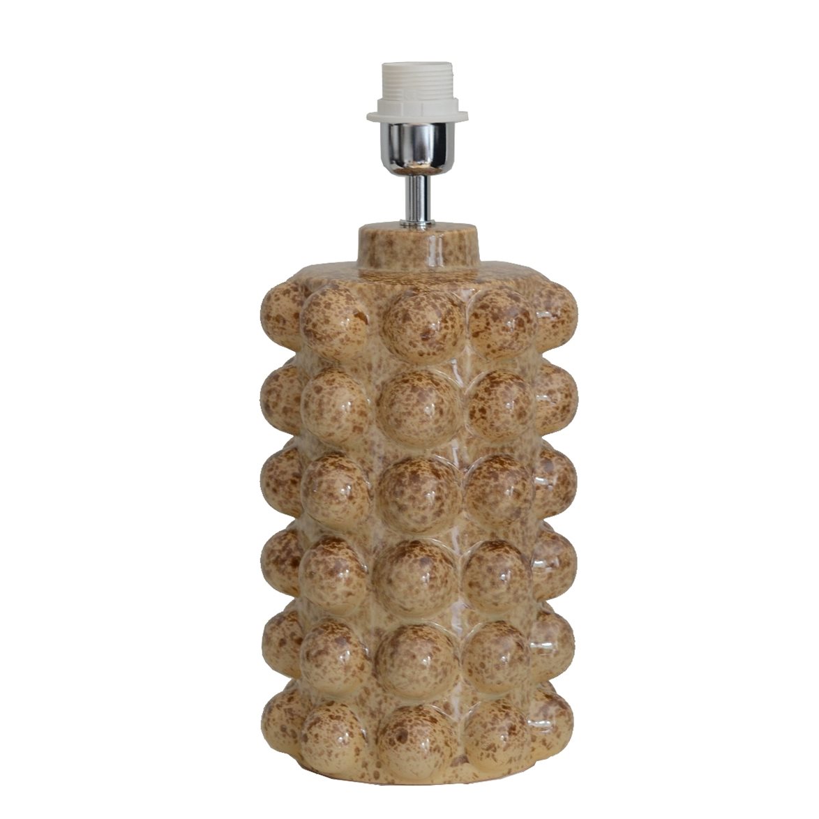 Hallbergs Belysning Bubbels Lampfot M Caramel 18cm