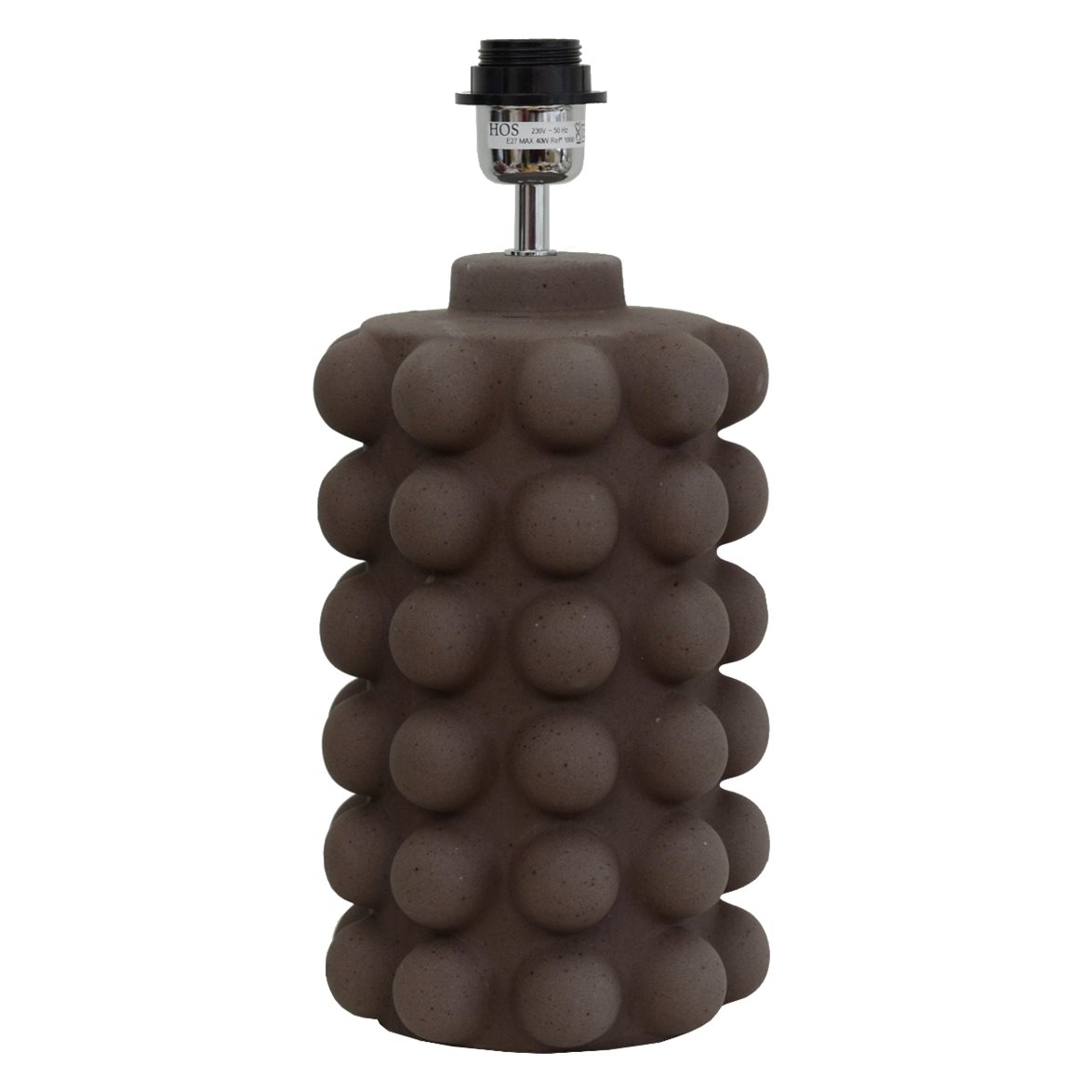 Hallbergs Belysning Bubbels Lampfot M Espresso 18cm | Inomhusbelysning - Bordslampor - Lampfötter | Lampspecialisterna