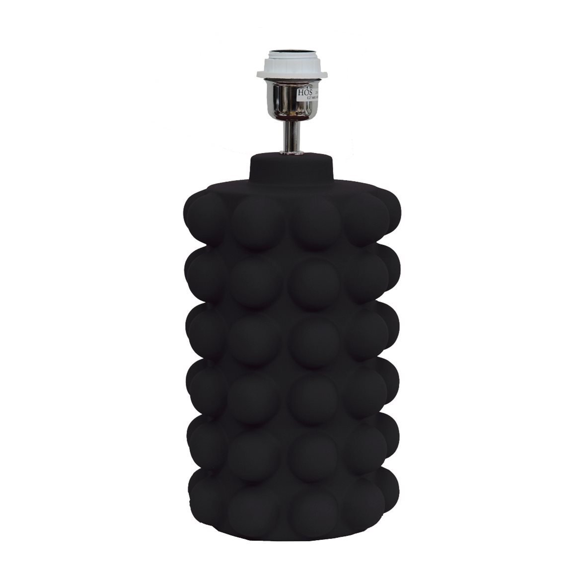 Hallbergs Belysning Bubbels Lampfot M Black matted 18cm