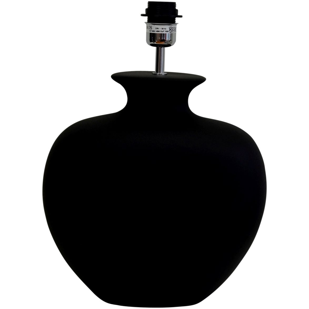 Hallbergs Belysning Stillness Lampfot Black matted 37cm