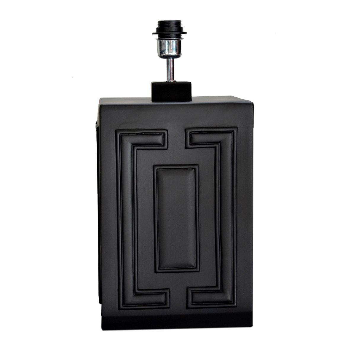 Hallbergs Belysning Stucco Lampfot Svart matt 24cm | Inomhusbelysning - Bordslampor - Lampfötter | Lampspecialisterna