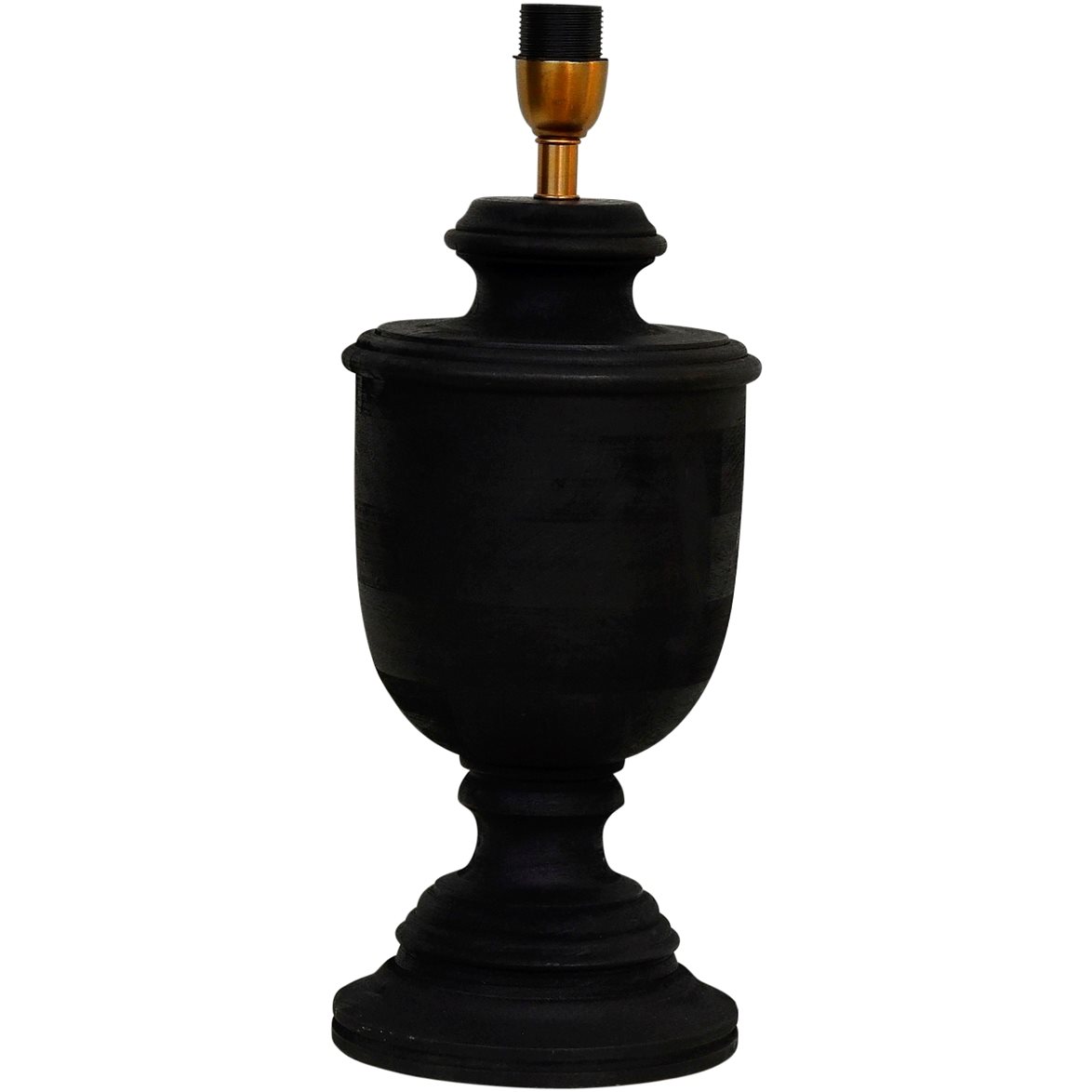 Hallbergs Belysning Monterey Lampfot Antik svart 15cm | Inomhusbelysning - Bordslampor - Lampfötter | Lampspecialisterna