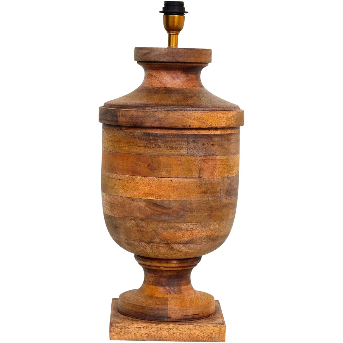 Hallbergs Belysning Monterey Lampfot &Aring;ldrat tr&auml; 27cm