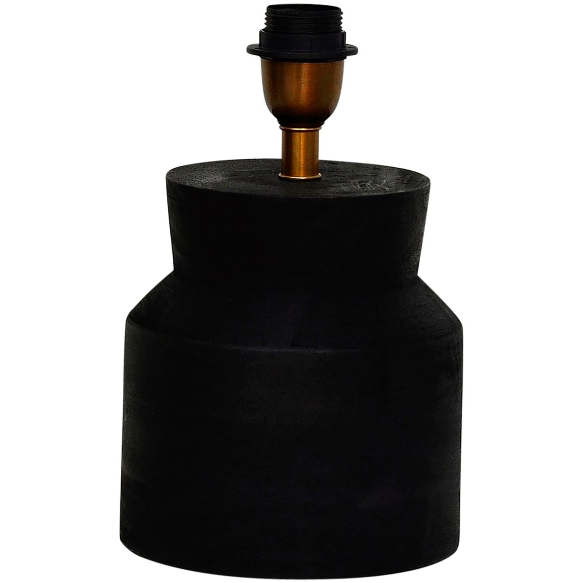 Hallbergs Belysning Lucien Lampfot Antik svart 18cm | Inomhusbelysning - Bordslampor - Lampfötter | Lampspecialisterna