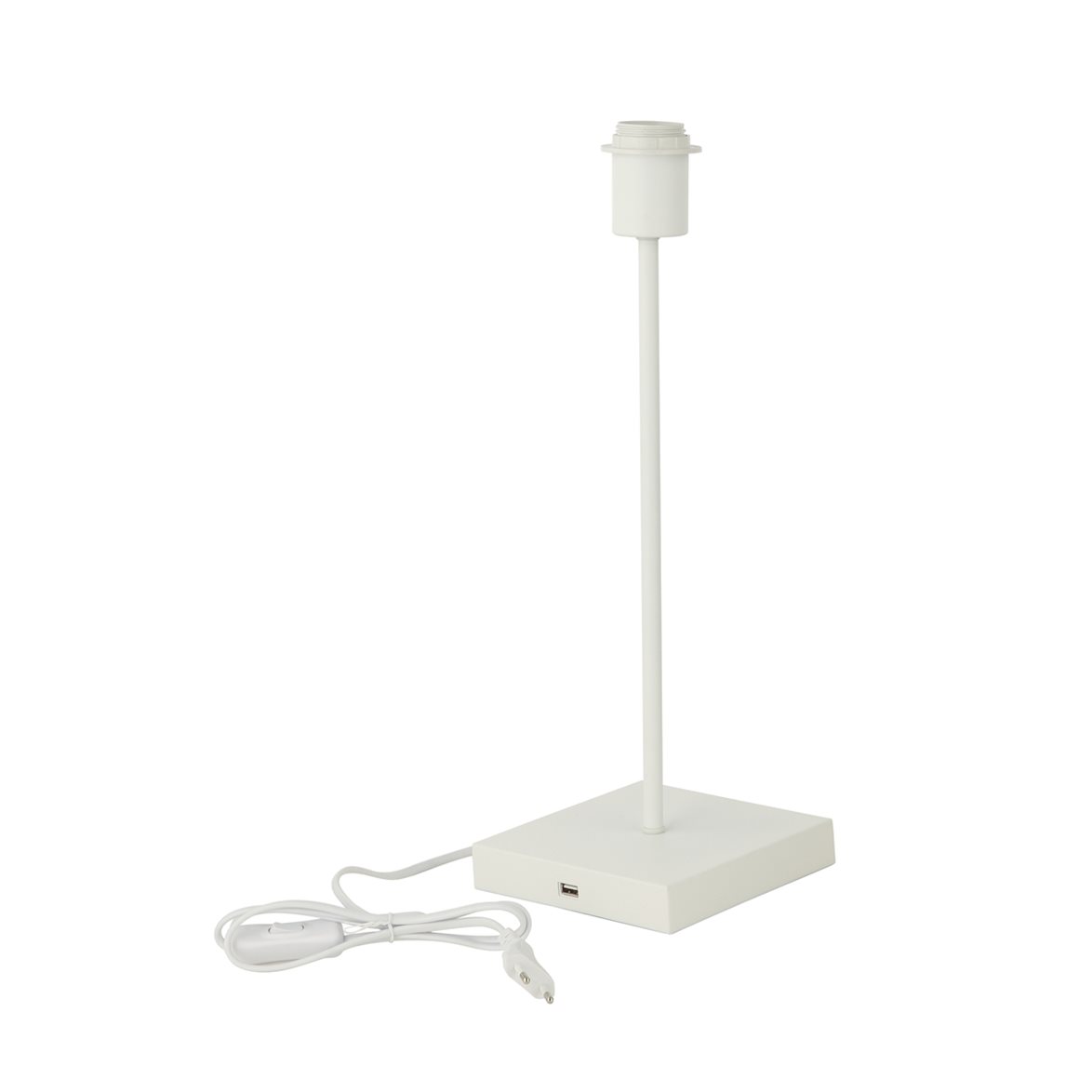 Hallbergs Belysning Chargy Lampfot Vit 15cm