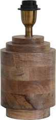 Columna Lampfot S Åldrat trä 16cm