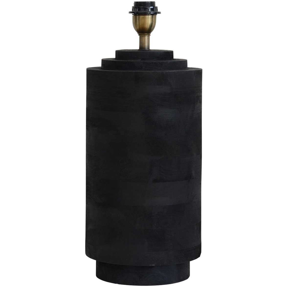 Hallbergs Belysning Columna Lampfot L Antik svart 21cm
