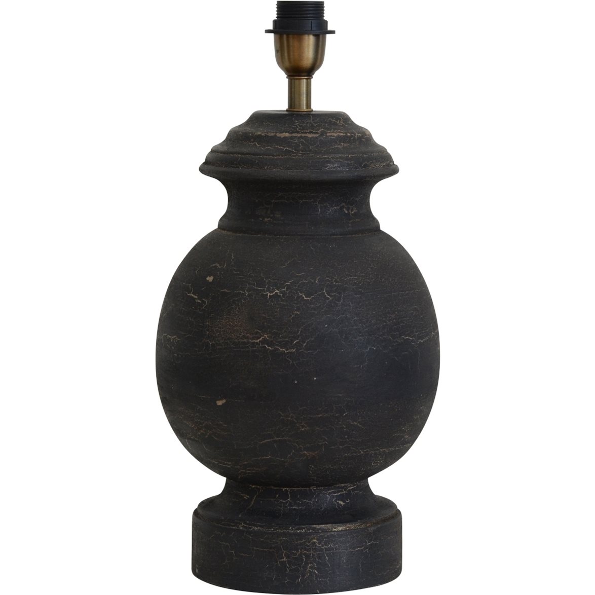 Hallbergs Belysning Zenit Lampfot Vintage Svart 24cm