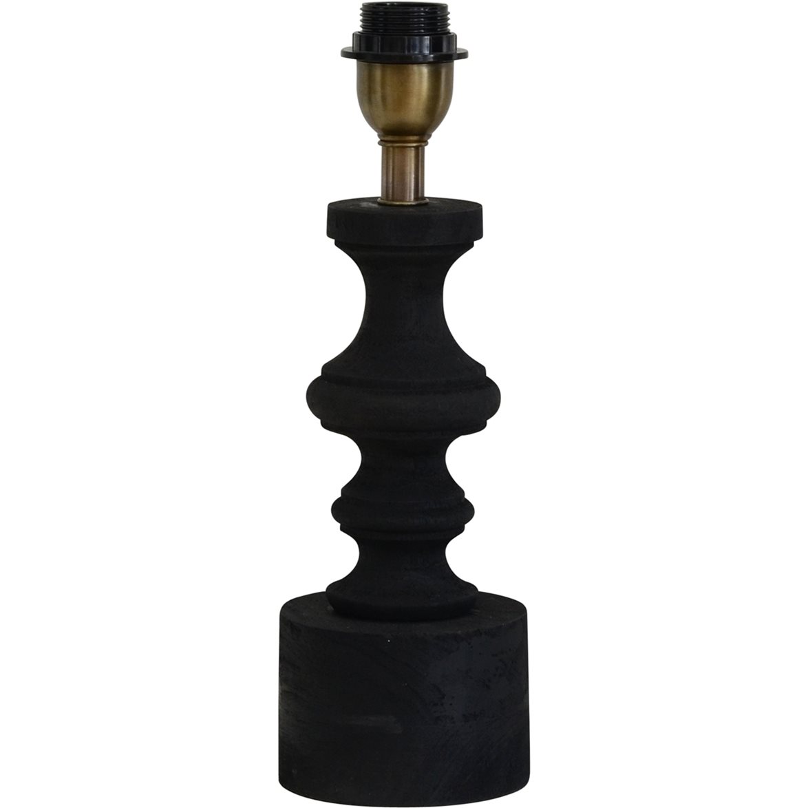 Hallbergs Belysning Domino Lampfot S Antik svart 11cm