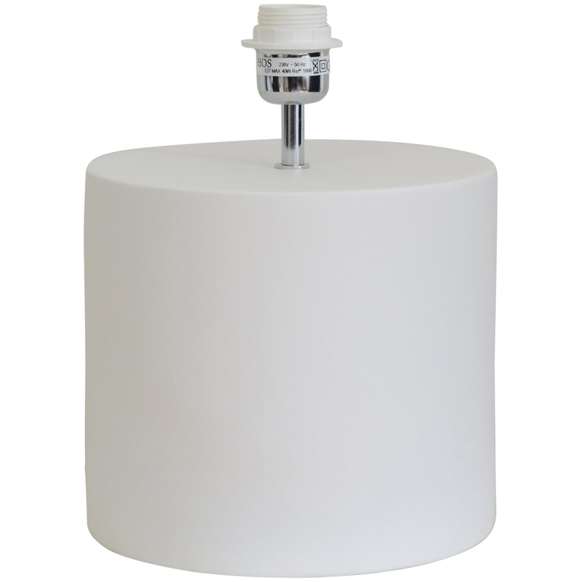 Hallbergs Belysning Manhattan Lampfot S Matt vit 23cm