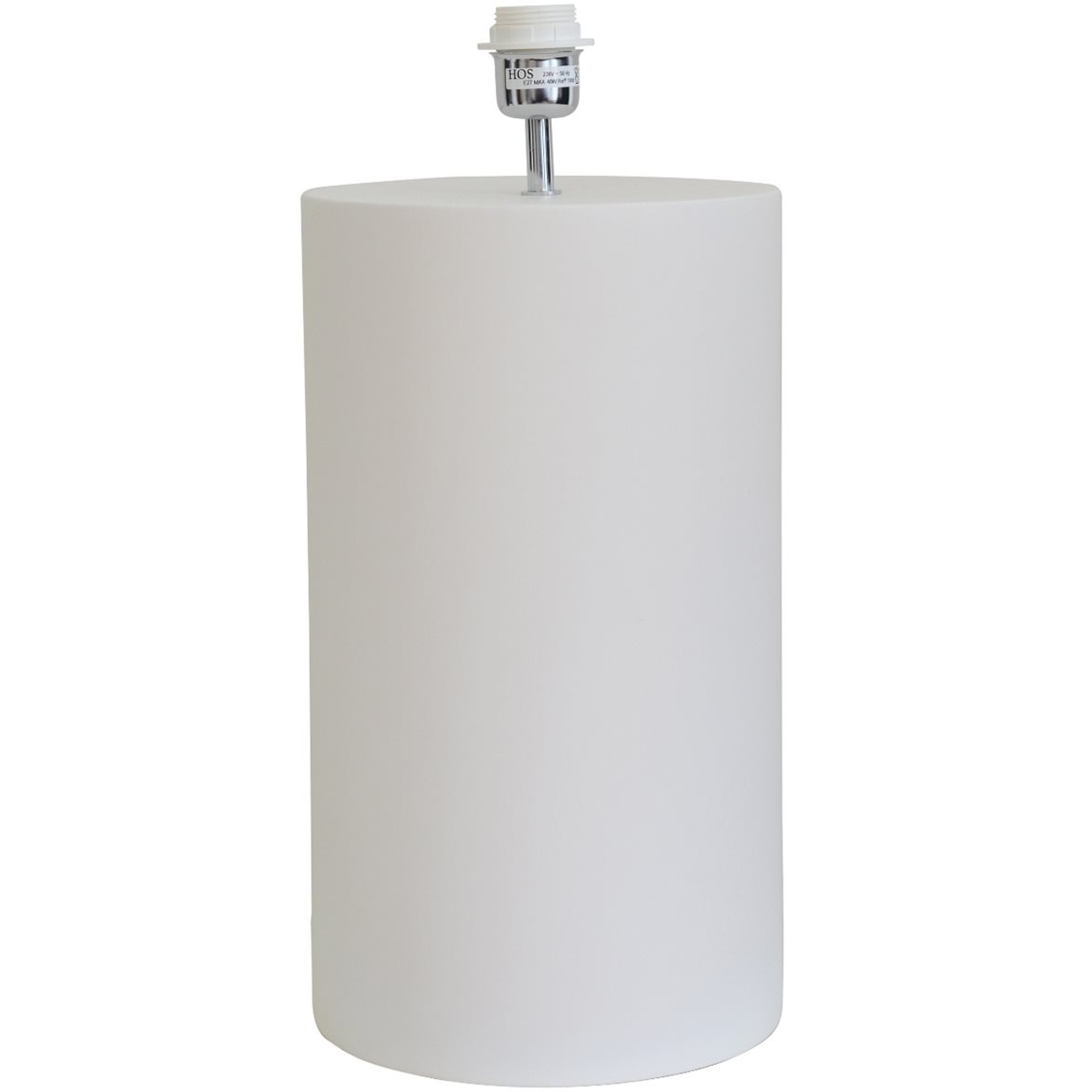 Hallbergs Belysning Manhattan Lampfot L Matt vit 23cm | Inomhusbelysning - Bordslampor - Lampfötter | Lampspecialisterna
