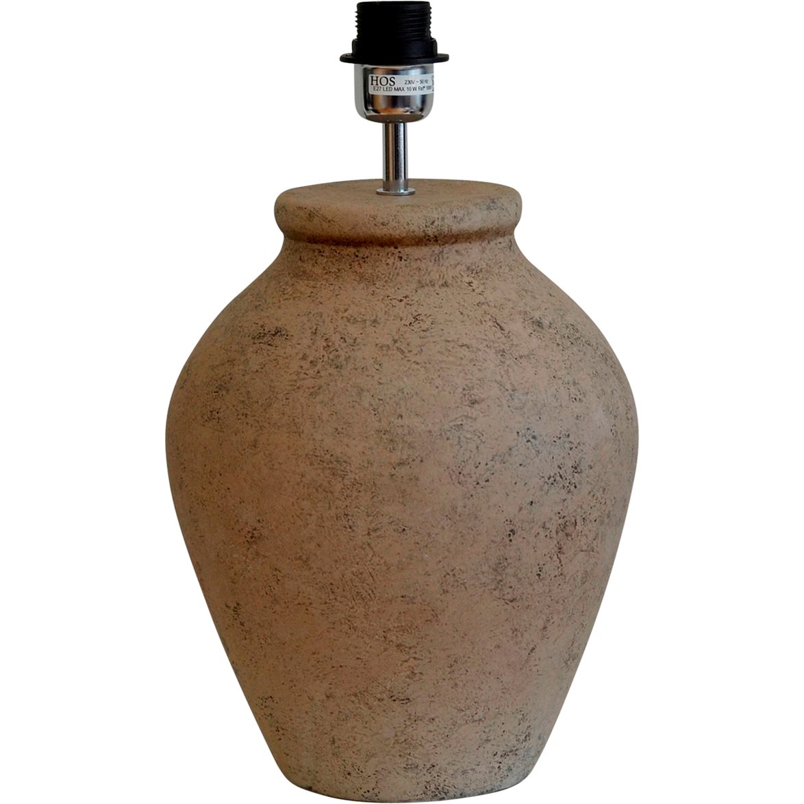 Hallbergs Belysning Casagrande Lampfot Aged Grey 24cm | Inomhusbelysning - Bordslampor - Lampfötter | Lampspecialisterna