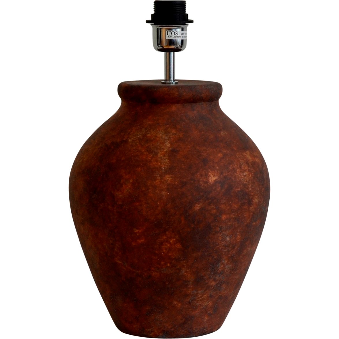 Hallbergs Belysning Casagrande Lampfot Dark Terracotta 24cm