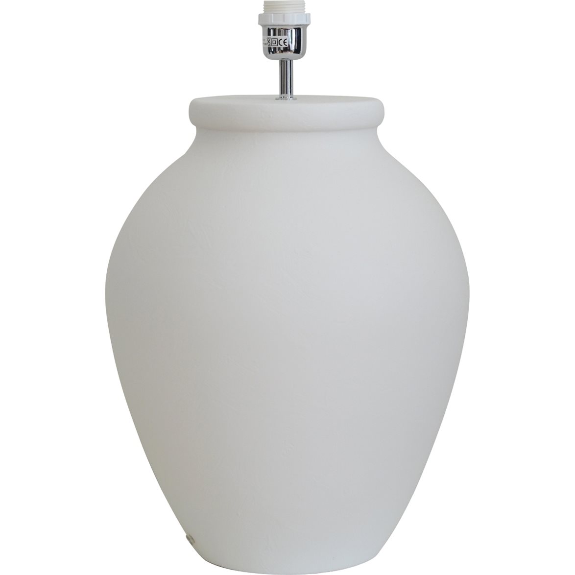 Hallbergs Belysning Casagrande Lampfot Matt vit 34cm | Inomhusbelysning - Bordslampor - Lampfötter | Lampspecialisterna