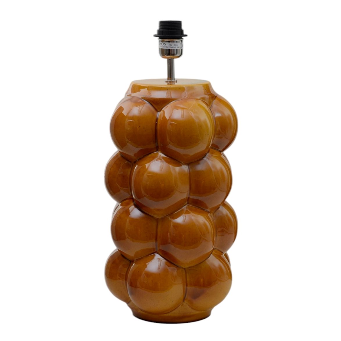 Hallbergs Belysning Bubbels Lampfot XL Mustard 23cm | Inomhusbelysning - Bordslampor - Lampfötter | Lampspecialisterna