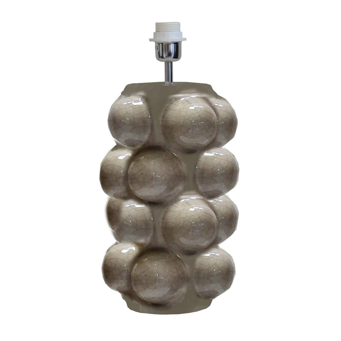 Hallbergs Belysning Bubbels Lampfot XL Broken mud grey 23cm | Inomhusbelysning - Bordslampor - Lampfötter | Lampspecialisterna
