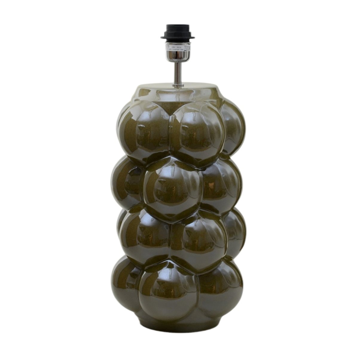 Hallbergs Belysning Bubbels Lampfot XL Olive 23cm