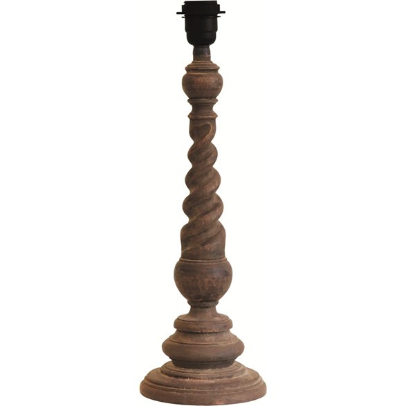 Riva Lampfot Åldrat trä 15cm