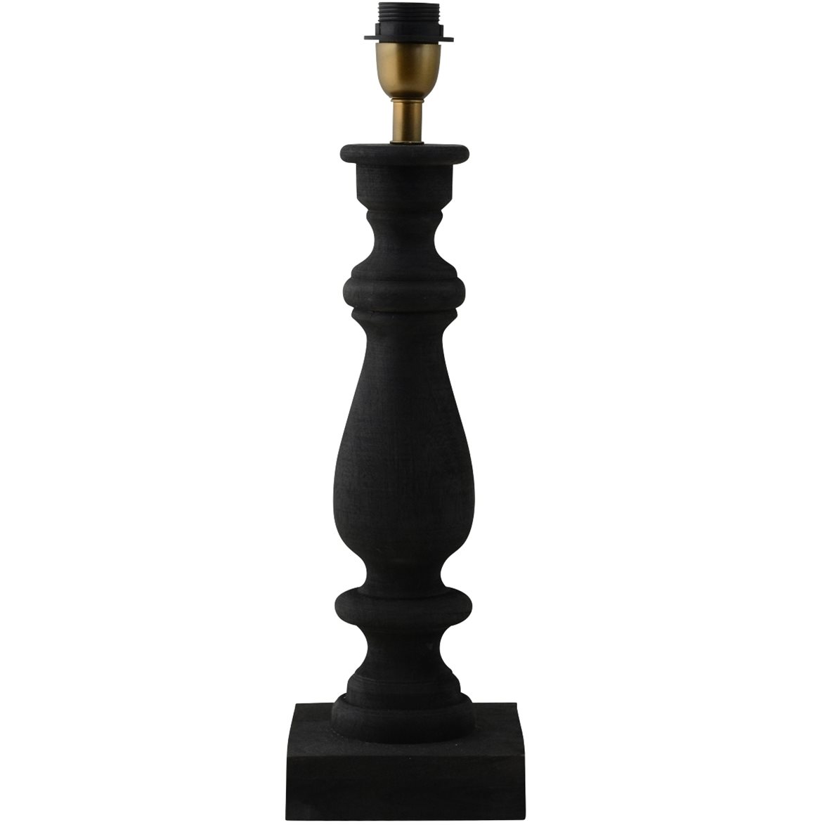Hallbergs Belysning Montecristo Lampfot Svart 15cm | Inomhusbelysning - Bordslampor - Lampfötter | Lampspecialisterna