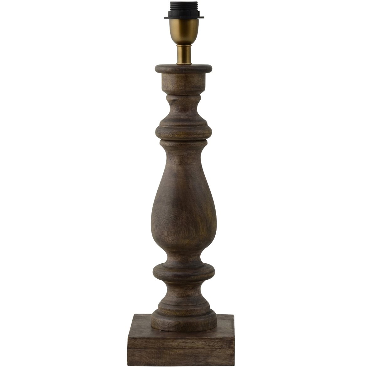 Hallbergs Belysning Montecristo Lampfot Aged wood 15cm