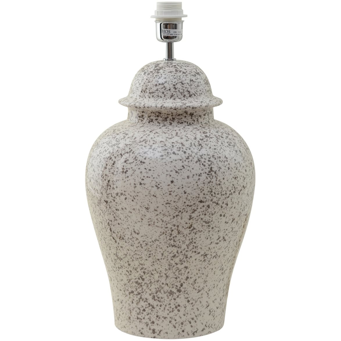 Hallbergs Belysning Ming Lampfot Stracciatella 27cm | Inomhusbelysning - Bordslampor - Lampfötter | Lampspecialisterna
