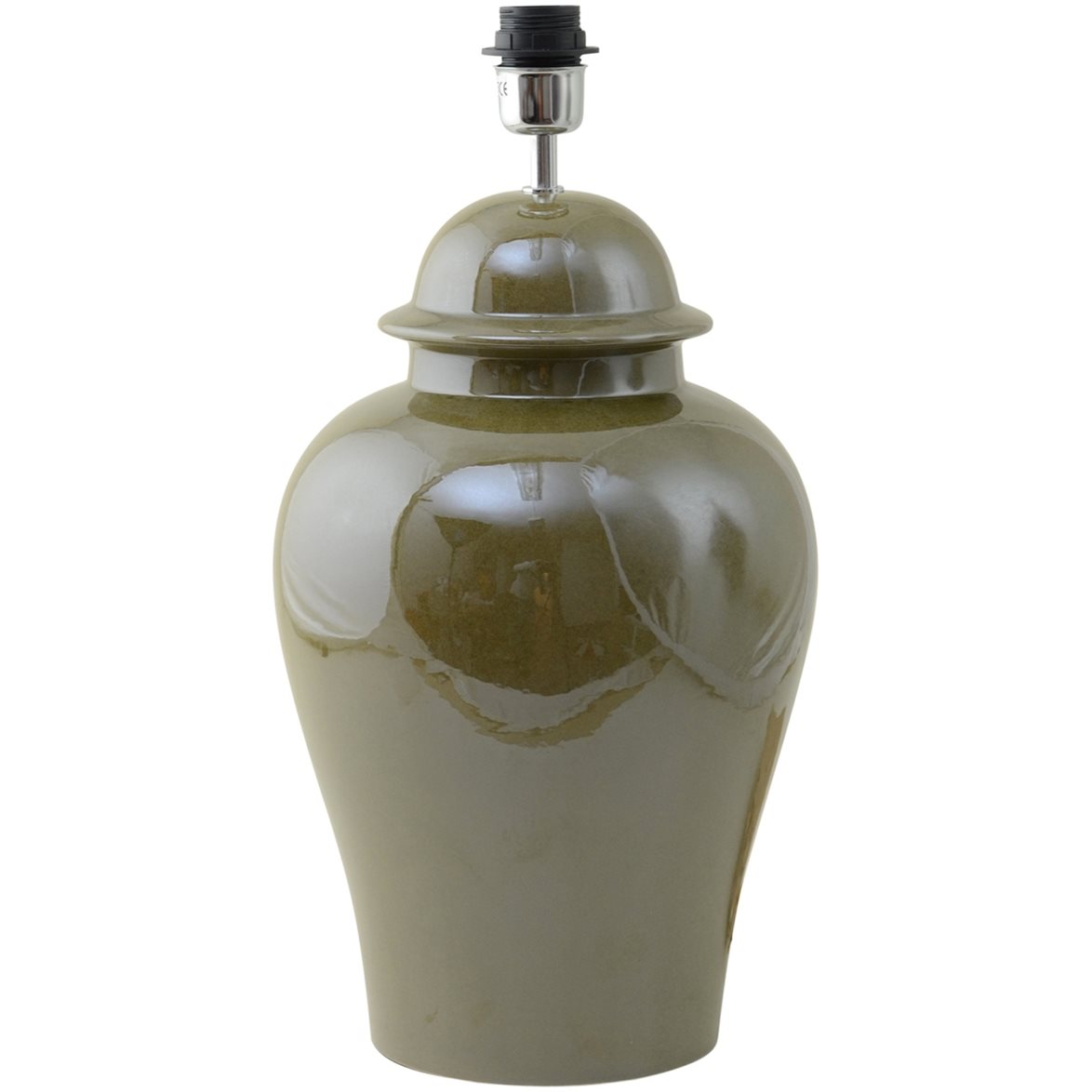 Hallbergs Belysning Ming Lampfot Olive Green 27cm