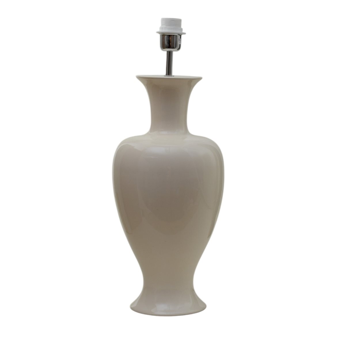 Hallbergs Belysning Mindy Lampfot M Creamy Gloss 25cm