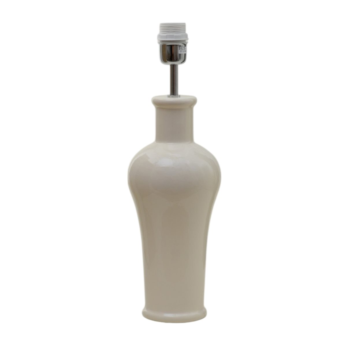Hallbergs Belysning Lejondal Lampfot Cream Glossy 16cm | Inomhusbelysning - Bordslampor - Lampfötter | Lampspecialisterna